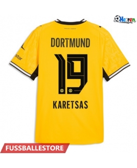 Günstige Borussia Dortmund Konstantinos Karetsas #19 Heimtrikot 2026-27 Kurzarm